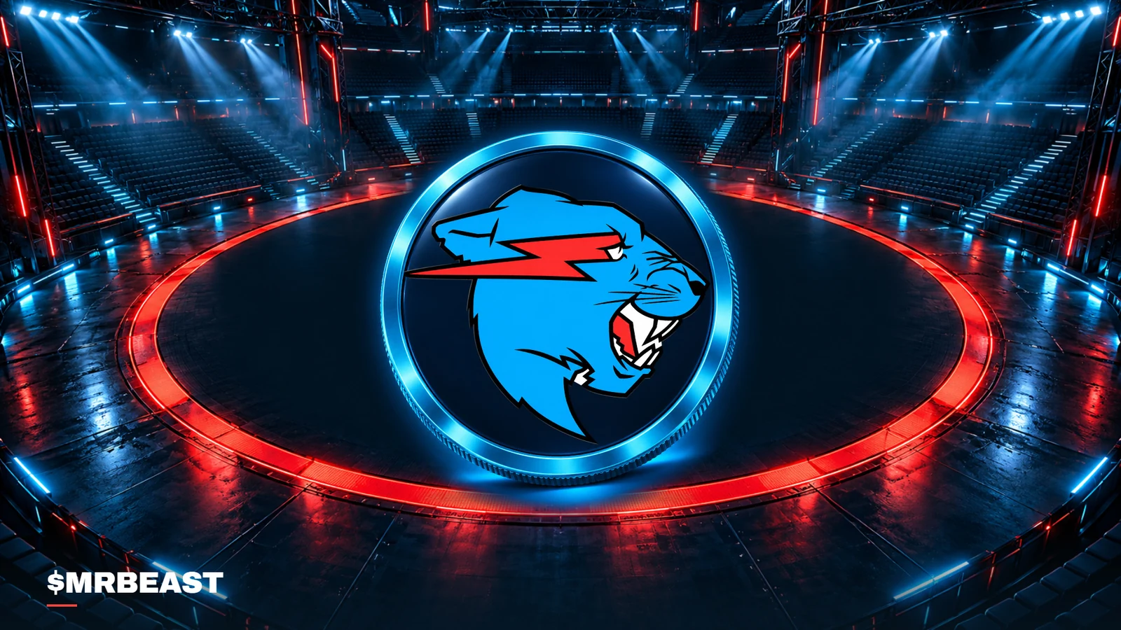 Beast coin inside a red arena circle